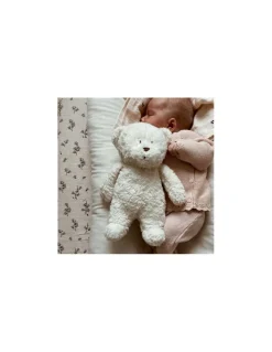 Moonie Peluche veilleuse musicale ourson Blanc polaire - New