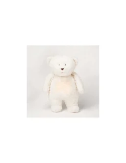 Moonie Peluche veilleuse musicale ourson Blanc polaire - New