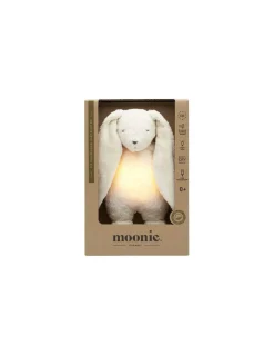 Moonie Peluche veilleuse musicale lapin blanc polaire - Sale
