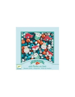 Djeco Perles en bois petits animaux - Outlet