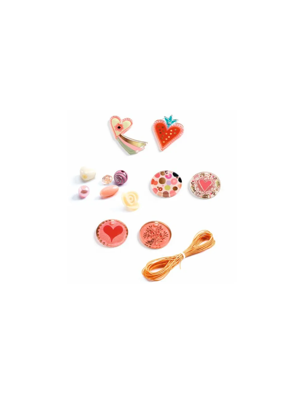 Djeco Perles fantaisies coeur - Outlet