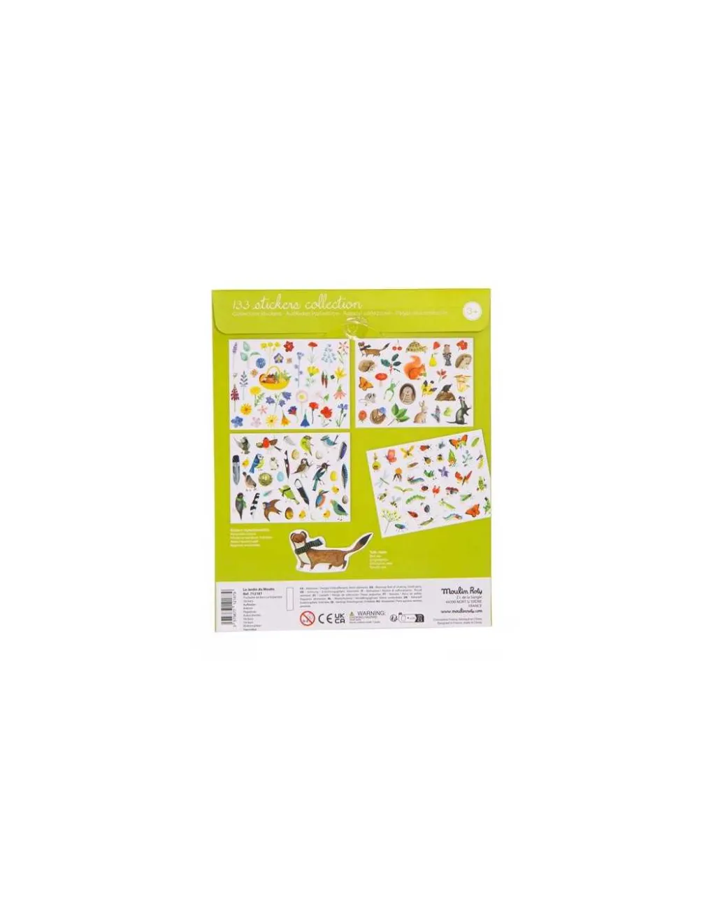 Moulin Roty Pochette stickers Le botaniste Le Jardin du Moulin - Hot