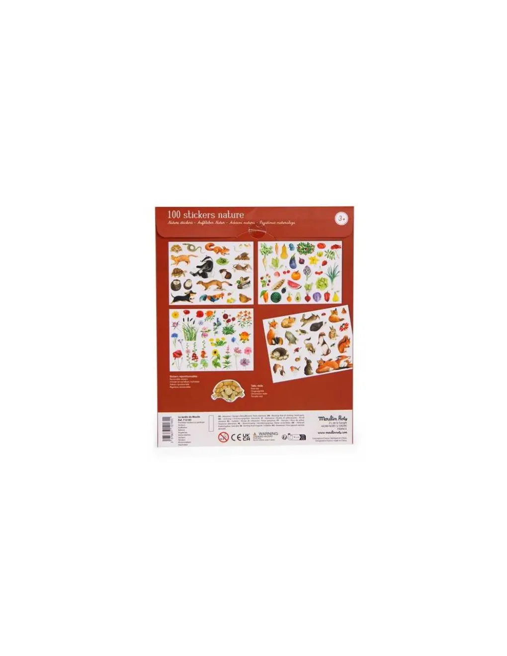 Moulin Roty Pochette stickers Le jardinier Le Jardin du Moulin - New