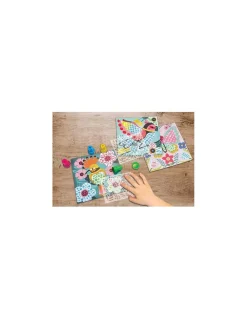 Crea Lign’ Pochoirs motifs couleurs du printemps - CréaLign'