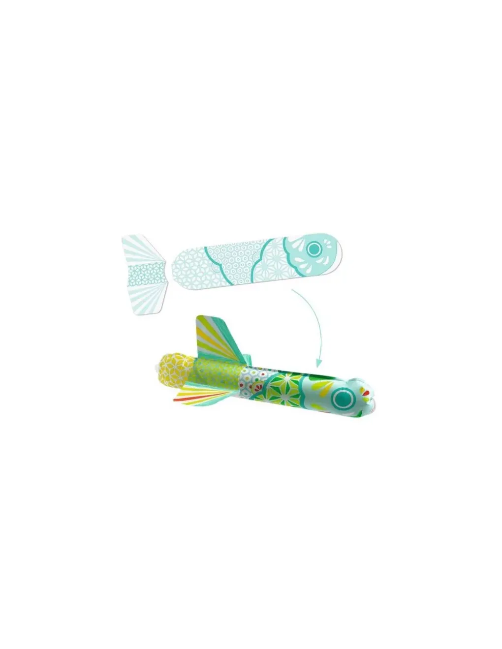 Djeco Poissons à colorier Koinobori - Do it Yourself -
