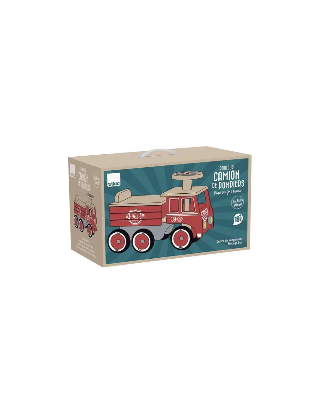 Vilac Porteur camion de pompier - Best