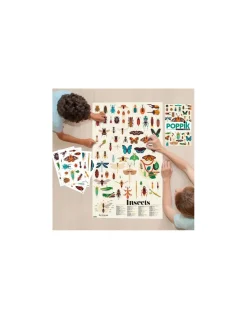 Poppik Poster en stickers insectes - Best