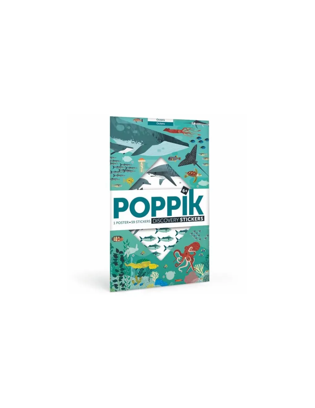 Poppik Poster en stickers océans - Clearance