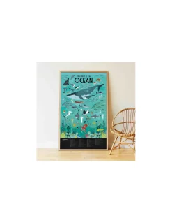 Poppik Poster en stickers océans - Clearance