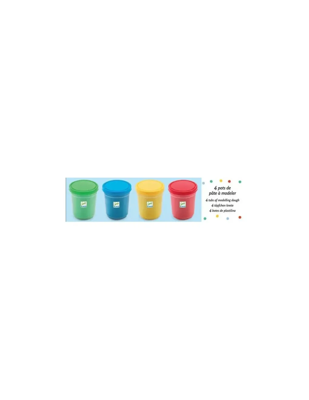 Djeco Pots de pâte à modeler 1er âge - Online