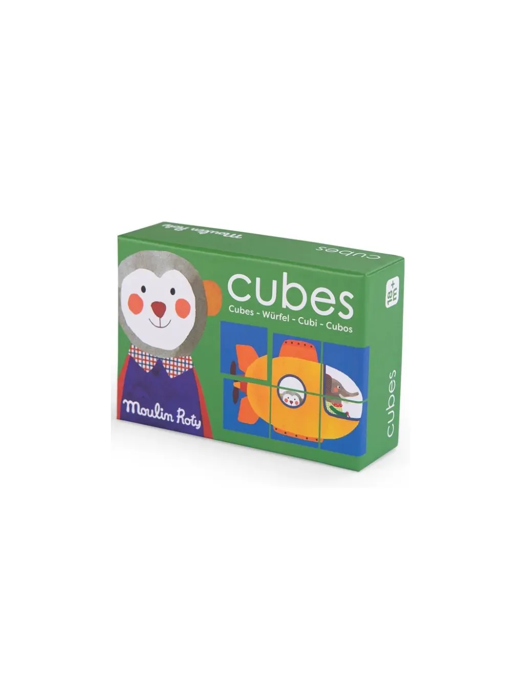 Moulin Roty Puzzle 6 cubes Les Popipop - New