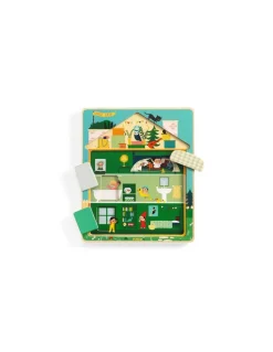 Djeco Puzzle 3 niveaux Chez Léo - Best