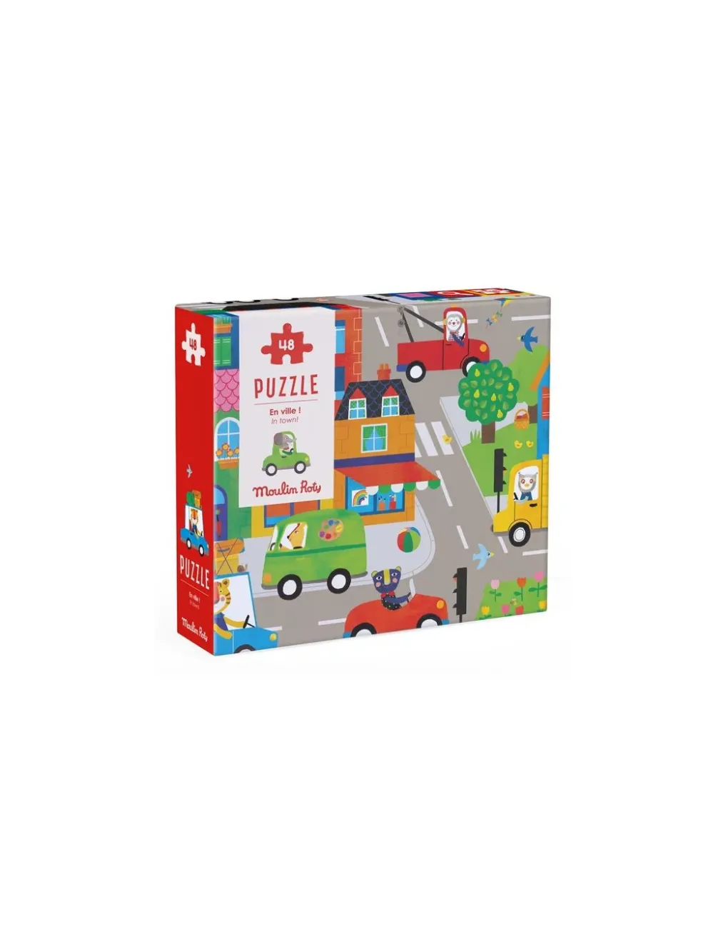 Moulin Roty Puzzle 48 pièces en ville Les Popipop - Best