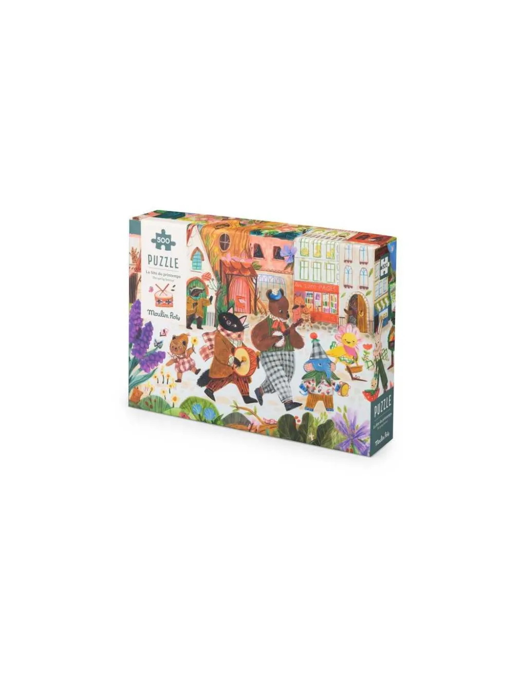 Moulin Roty Puzzle 500 pièces La fête du printemps Les Minouchkas -