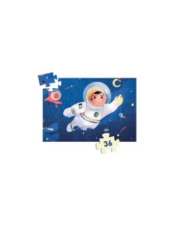 Djeco Puzzle 36 pièces Un astronaute dans la lune -