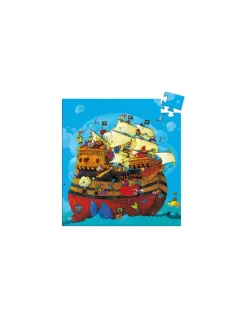 Djeco Puzzle bateau de pirate barberousse - Discount