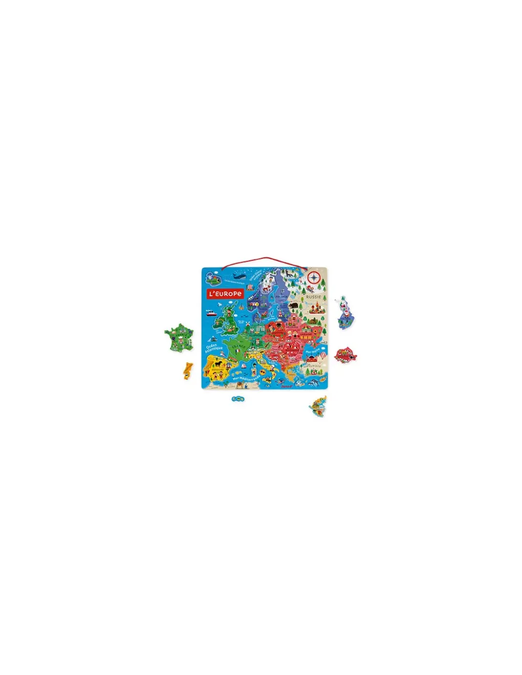 Janod Puzzle carte d'Europe magnétique - New