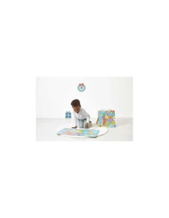 Janod Puzzle carte du monde magnétique - Sale