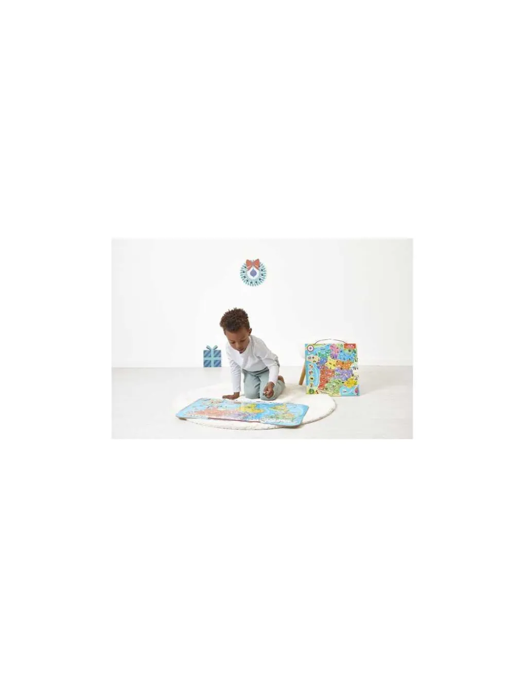 Janod Puzzle carte du monde magnétique - Sale
