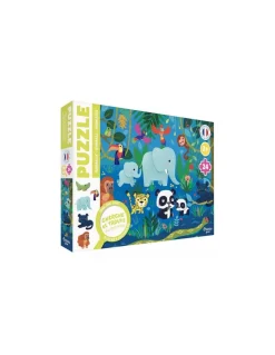 Auzou Puzzle cherche et trouve des tout petits animaux - New
