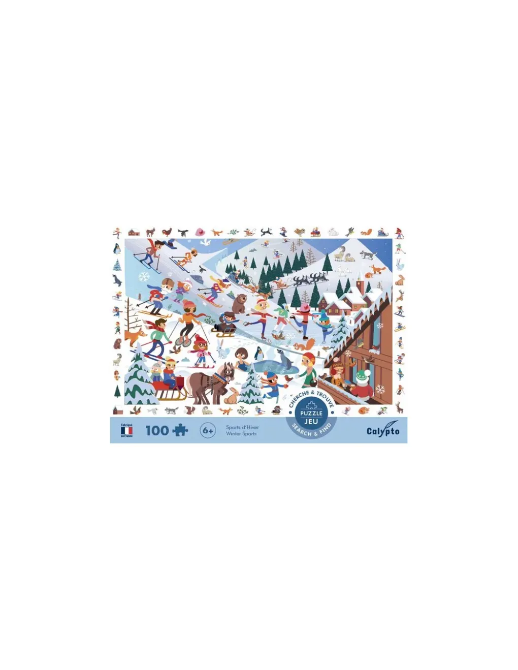 Sentosphere Puzzle Cherche et trouve Sports d'Hiver - Sentosphère Outlet