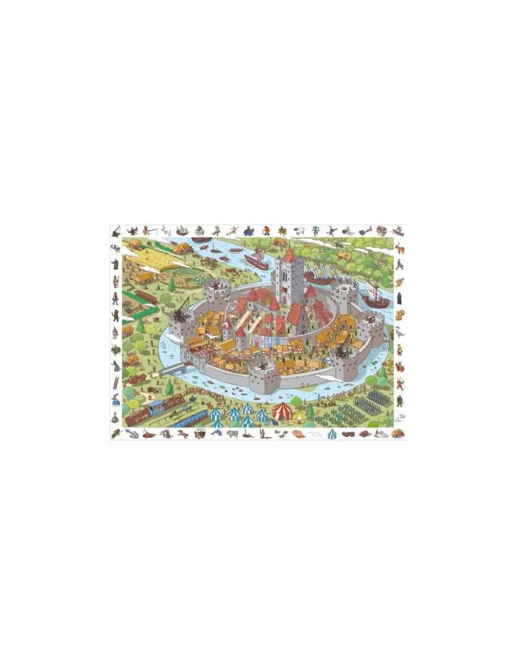 Sentosphere Puzzle Cherche et trouve Le Château Fort 100 pièces - Sentosphère Online
