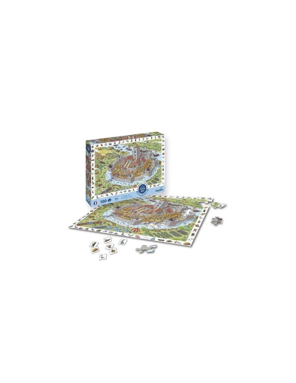 Sentosphere Puzzle Cherche et trouve Le Château Fort 100 pièces - Sentosphère Online