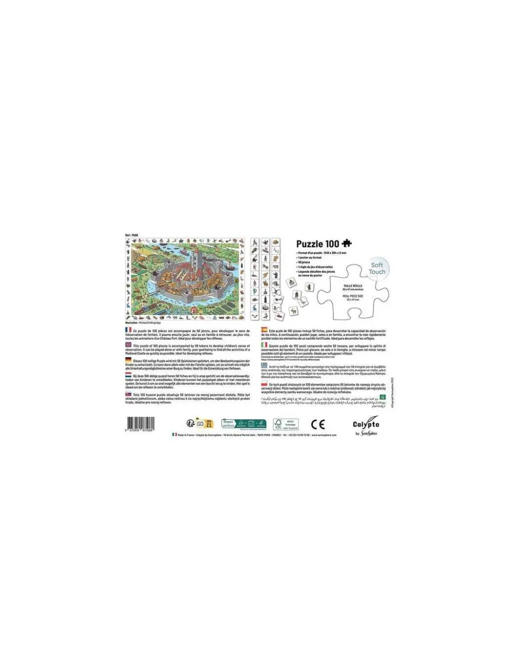 Sentosphere Puzzle Cherche et trouve Le Château Fort 100 pièces - Sentosphère Online