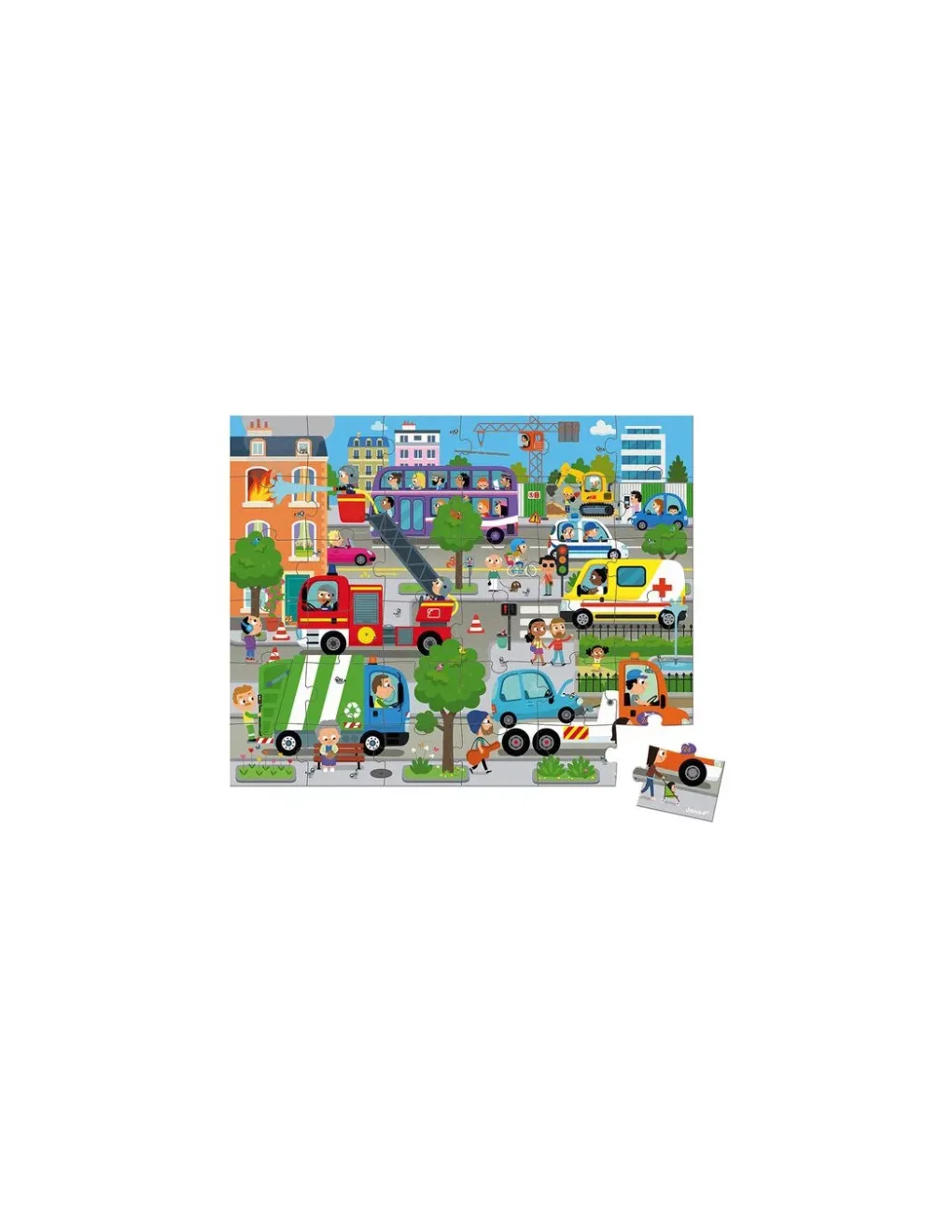 Janod Puzzle city 36 pièces - Online