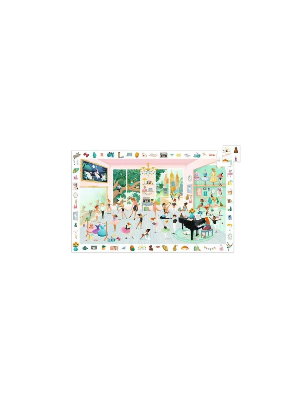 Djeco Puzzle d'observation 100 pièces L'école de danse - Outlet