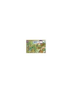 Djeco Puzzle d'observation Dinosaures et livret -