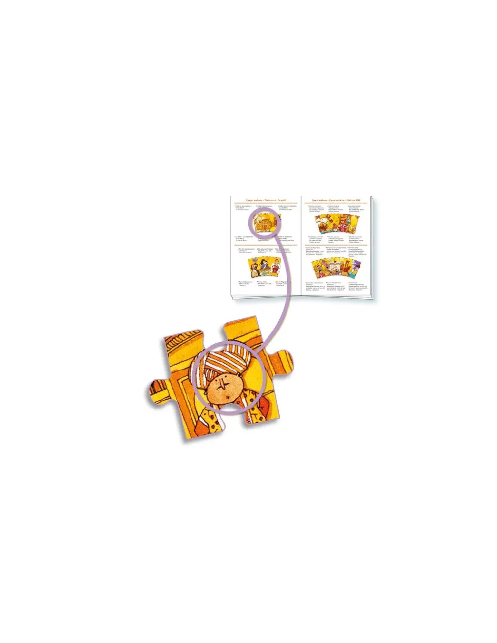 Djeco Puzzle d'observation Histoire et livret - Clearance