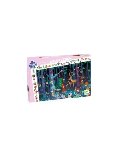 Djeco Puzzle d'observation la forêt enchantée - Discount