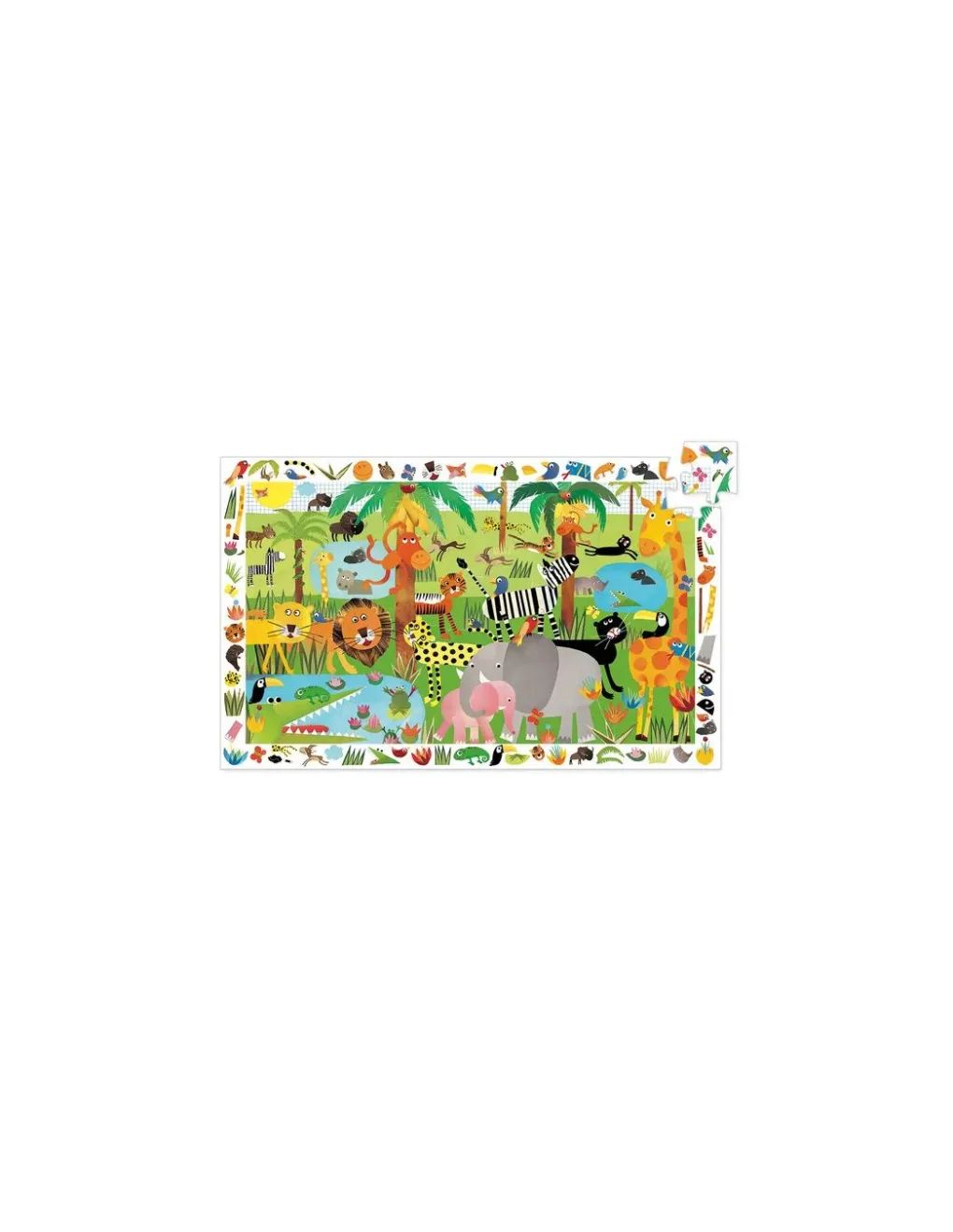 Djeco Puzzle d'observation La jungle - Hot