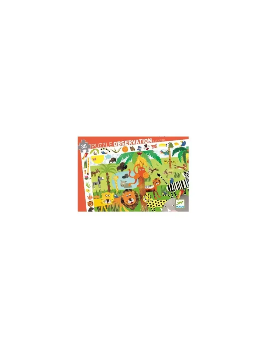 Djeco Puzzle d'observation La jungle - Hot