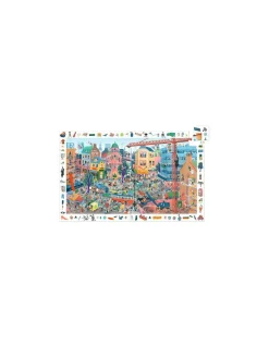Djeco Puzzle d'observation La ville 200 pièces - Outlet