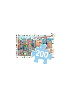 Djeco Puzzle d'observation La ville 200 pièces - Outlet