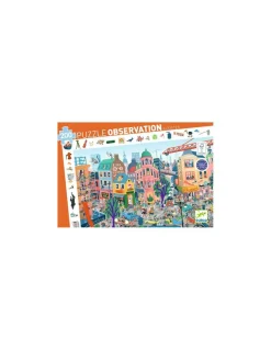 Djeco Puzzle d'observation La ville 200 pièces - Outlet