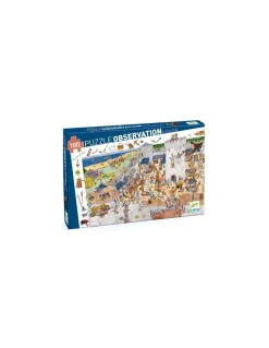 Djeco Puzzle d'observation Le chateau fort - Clearance