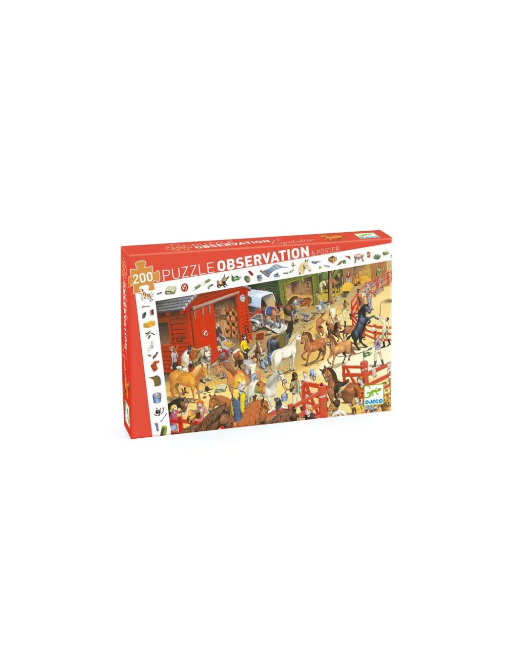 Djeco Puzzle d'observation équitation - Outlet