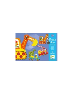 Djeco Puzzle duo articulo véhicules - Best