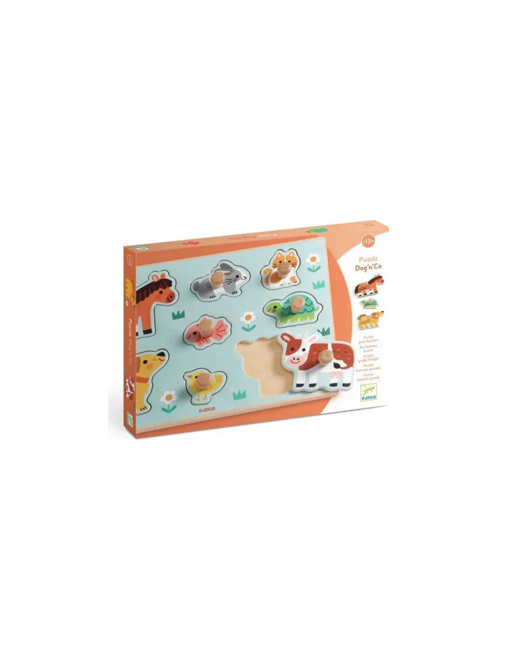 Djeco Puzzle en bois Dog'n'Co - New