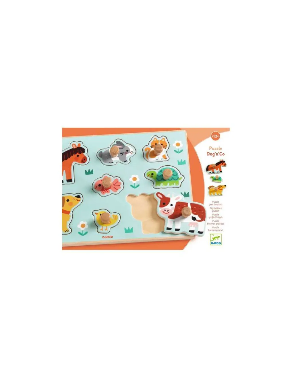 Djeco Puzzle en bois Dog'n'Co - New