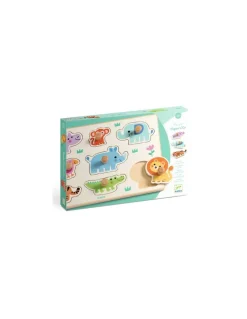 Djeco Puzzle en bois Hippo'n'Co - Sale