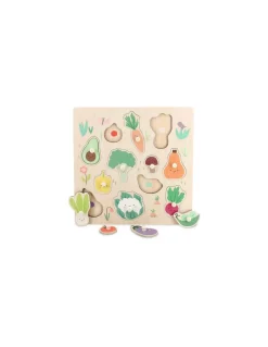 Vilac Puzzle Encastrement boutons bois légumes Sarah Betz - Hot