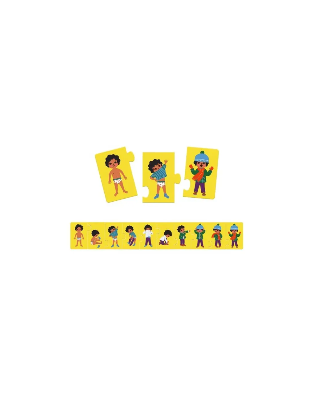 Djeco Puzzle frise je m'habille - Sale