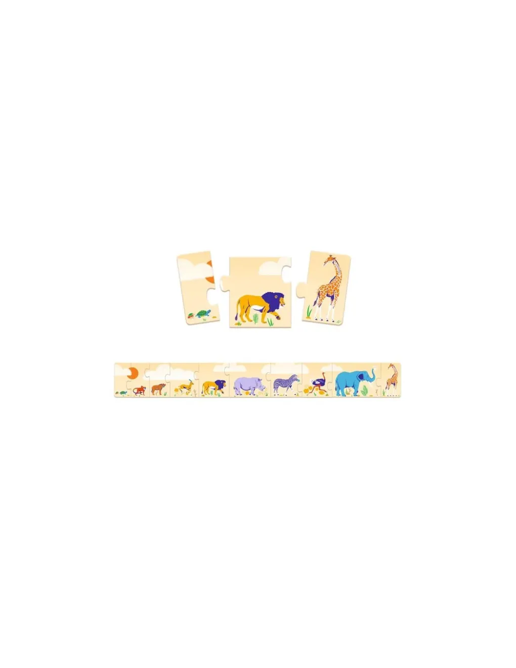 Djeco Puzzle frise Petits et grands - Sale