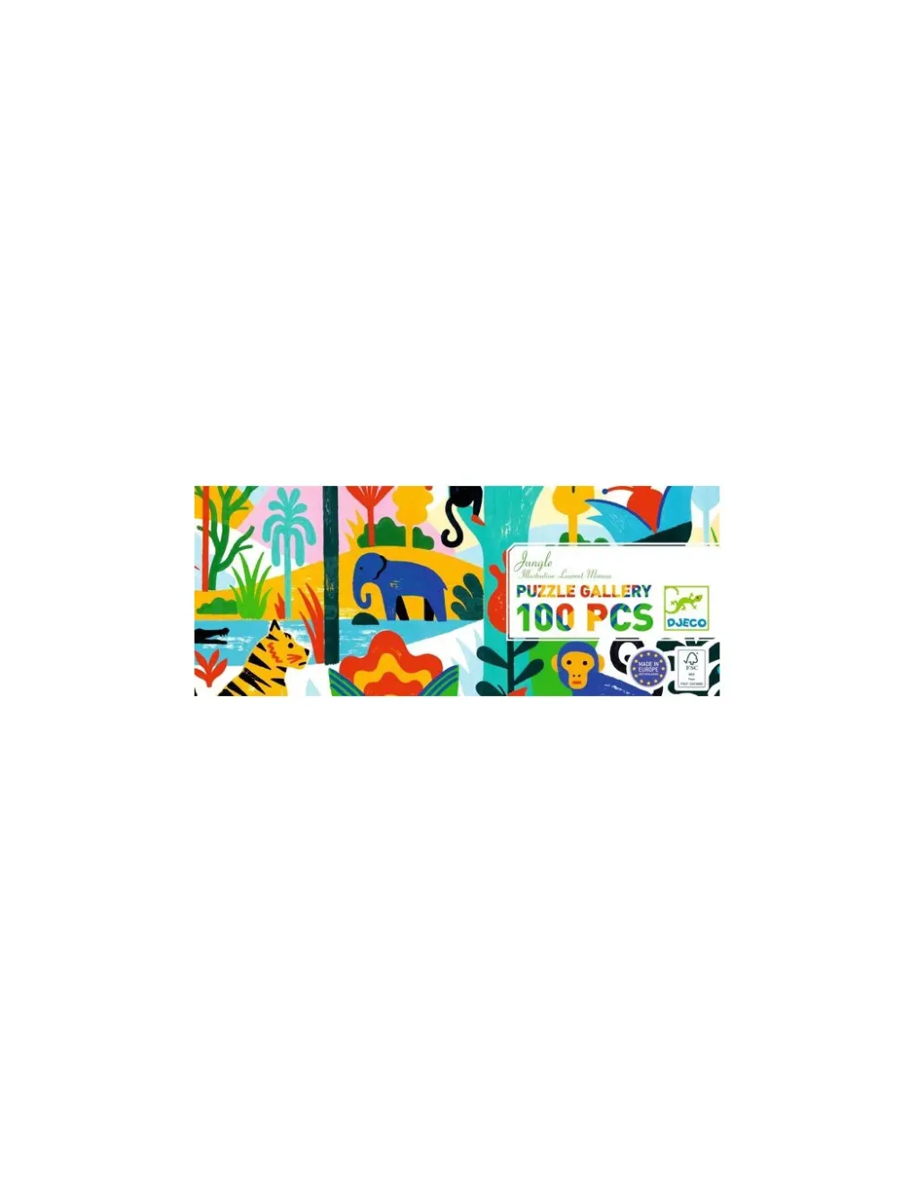 Djeco Puzzle gallery Jungle 100 pièces - Best