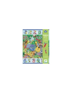 Djeco Puzzle géant 1 à 10 Jungle - Outlet