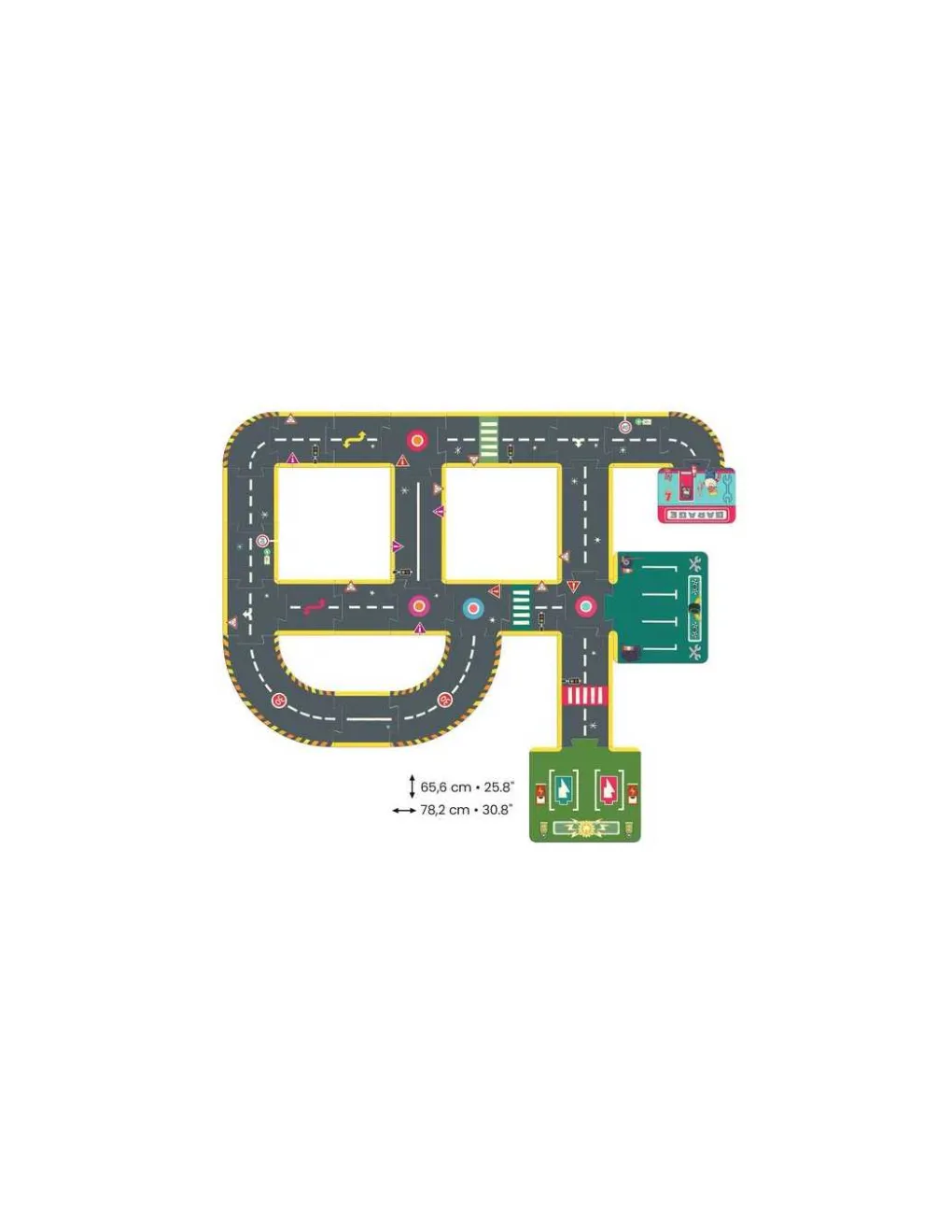 Djeco Puzzle géant circuit city - Clearance